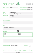 edgepeptides cortagen janoshik test