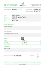 edgepeptides klow 80 mg janoshik test march 2026
