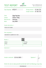 edge peptides semax 10 mg janoshik test
