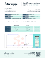 edge peptides tesamorelin chromate test