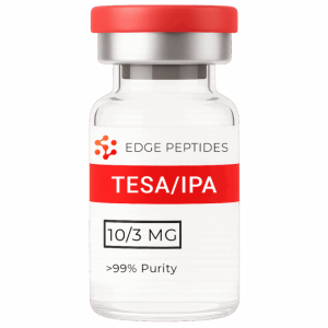tesamorelin with ipamorelin 10/3 mg blend lyophilized peptide vial